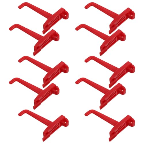 Toyvian 10個 製耐久プラスチックペグボードフック 軽量型 多用途壁掛け収納フック 工具 タオル 衣類対応 ガレージや作業場用取り付け簡単オ