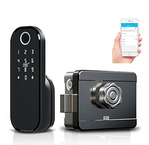 Verrou connecté biométrique locky-3 à Empreinte Digitale, Code, Badge et Bluetooth