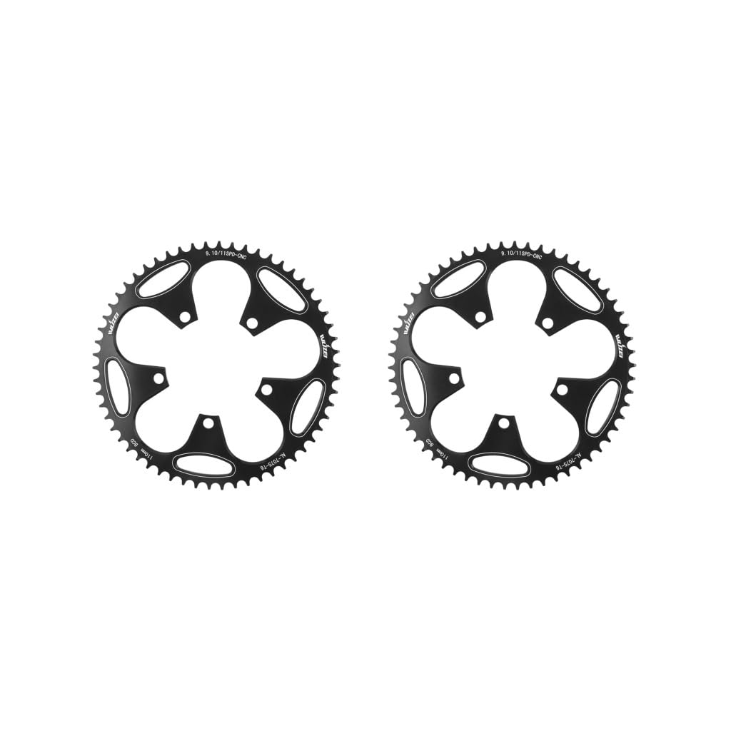 110BCD Bike wąska szeroka tarcza łańcuchowa 50-60T do zębatki korbowej czarna 50T