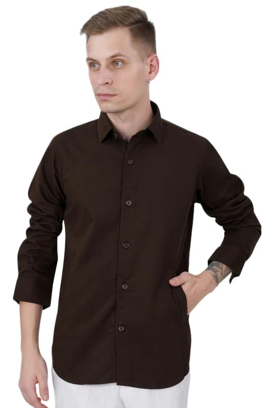 FRENCH CROWN Eternity Brown Twill Premium Cotton Designer Jacket