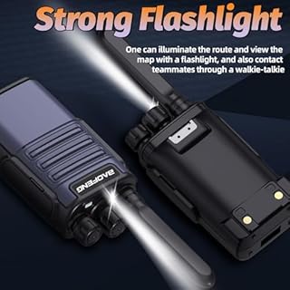 Walkie Talkies Long Range for Adults,FRS Radio Rechargeable Walkie Talkie Baofeng BF-V8 Waki Taki Walkie-Talkie,1500mAh,Flashlight,Type-C Charger Walky Talky for Hiking Camping Cruise(2 Pack)