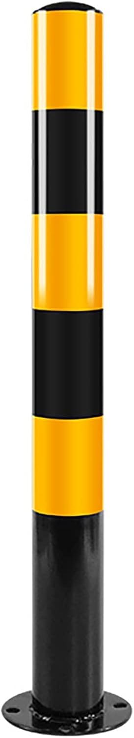 LWJSOCP Metal Security Bollard Post, Steel Safety Barrier for Driveways and Traffic Control | Protective Bollards for Parking Lots, Buildings & Storefronts(4pcs,76 * 750 * 1.5mm)