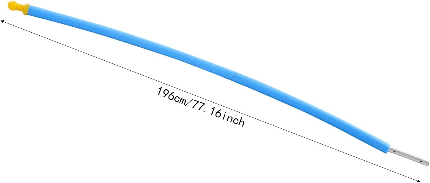 6PCS Universal Trampoline Replacement Enclosure Poles, Trampoline Poles Replacement, UV/rain-Proof, Easy Install - Trampolines Net Pole for Home, Gym Trampolines. Includes Pole, Connectors, Blue