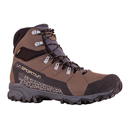 La Sportiva Bota masculina Nucleo High II GTX impermeável para caminhada, Castanho-acinzentado/argil