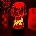 Produktbild 3D Lampe Nachtlicht Kozume Kenma Face Haikyuu Silhouettes LED Lichting 3D Visualization Nacht Lampe Anime Haikyuu Lampe Tisch Lampe Color Changing 7 Farben Touch ändern