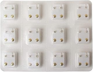 SHIELD PLUS Ear Studs for Ear Piercing Gun, Stainless Steel Studs Hypoallergenic Ear Piercing Gun kit Cartilage Earring St...