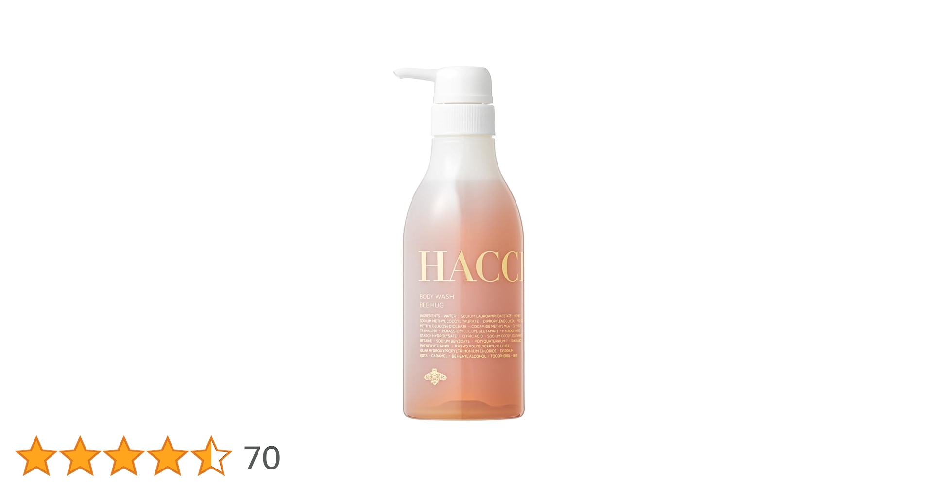 Amazon.co.jp: HACCI(ハッチ) ボディウォッシュ BEE HUG 385mL