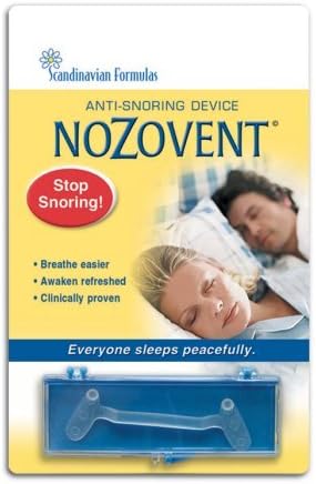 Nozovent Anti Snoring Device For Peaceful Sleep By Scandinavian Formulas - 1 Ea