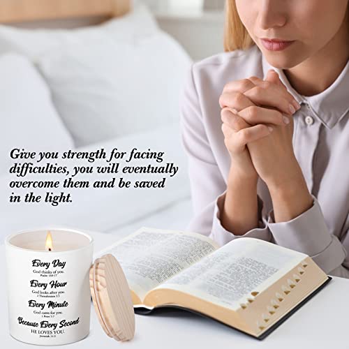 Christian Gifts For Women Religious Bible Verse Candles Gifts For Women Catholic Inspirational Vanilla Scented Candles Spiritual Birthday Gifts For Friend Mom Coworker Christmas With Box #TOP5