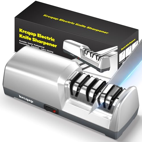 Knife Sharpener Electric for Kitchen - Kitchen Knife Sharpener 3-Stage