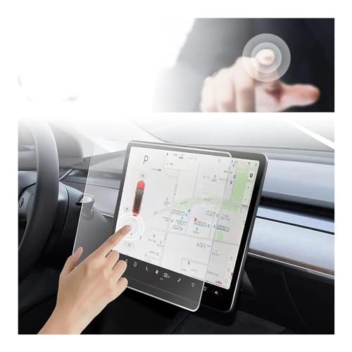 Verre trempé Model 3/Y voyagez sans trace sur l'écran