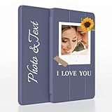 TIANDIMY Personalisierte Tablet hülle für iPad Pro 13 2025 Schutzhülle für Tablet,Individuelle Text Bildern Foldable Flip Case Schutz Tablet hülle für Pro 13 2025 Cover-Blue-A2