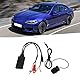 Kuuleyn Auto Bluetooth AUX-Modul, Bluetooth AUX Modul 2 Cinch-Kabeladapter mit Freisprechmikrofon Für Universalauto