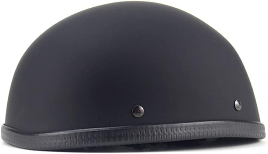 Miniatura 3 de Casco de motocicleta alemán, medio casco para adultos, casco abierto, casco de media cara vintage aprobado por DOT para cruisers, scooters y