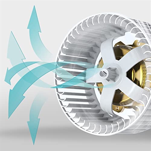 Ventilador con luz LED integrado para techo, ventilador silencioso de 30×30cm para baño con potente extracción y luz miniatura 5
