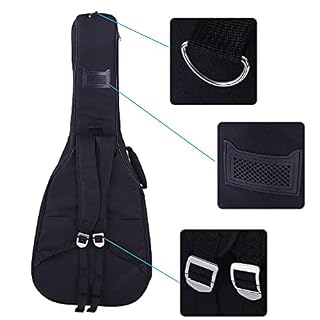Housse de transport pour guitare acoustique folk classique 104 et 106 cm – Housse de transport en PU – Résistante à l… - Les Beatles, Paul McCartney, John Lennon, RIngo Starr, George Harrison Housse de transport pour guitare acoustique folk classique 104 et 106 cm - Housse de transport en PU - Résistante à l… – Image 5