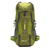 King'sGuard Hiking Backpack for Men and Women 70L+5L Waterproof Lightweight Camping Daypack with Rai