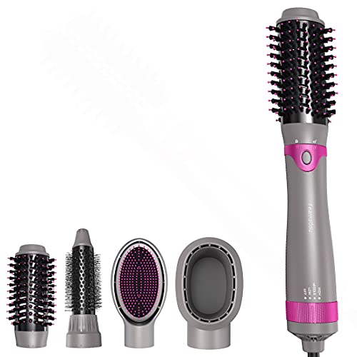 Feamadou Electric Hair Brush,Hot Air Hair Brush,Hair Volumizer Styler Brush, Professional Negative Ion Anti-Frizz Hair Comb #TOP28