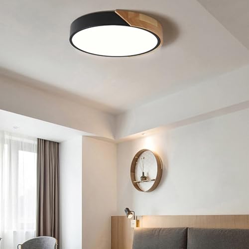 Lustre d'escalier salon plafonnier moderne bois chambre coucher couloir 60cm - 3