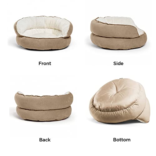 Best Friends by Sheri Pet Throne Wheat Jumbo Round Orthopedic Cat and Dog by Best Friends by Sheri - Image 3