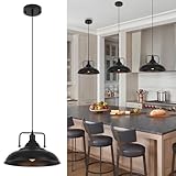 SESIMENT Black Pendant Light, Large Pendant Light 15.7' 3 Packs, Farmhouse Pendant Light, Modern Pendant Lights, Kitchen Pendant Lights, Pendant Lights Kitchen Island for Kitchen, Living Room, Bedroom