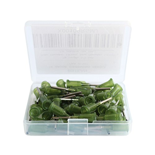 Bstean 50 Pack Blunt Tip Dispensing Needle With Luer Lock, Industrial Unsterilized (14G, 1/2 Inch) #TOP3