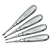 Winged Dental Elevator Set of 4 with Straight Tip 5mm, 6mm, 7mm, 8mm Having Standard Handle