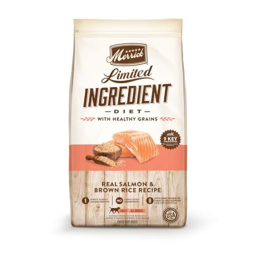 Merrick Limited Ingredient Diet Premium And Natural Kibble With Healthy Grains, Salmon And Brown Rice Dog Food - 22.0 lb. Bag