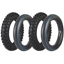 2 Sets of 3.00-10 80/100-10 Motorcycle Tire and Inner Tube for XR CRF 70 50 XR50 Dirt Pit Bike Scooters