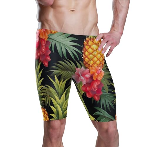 UMIRIKO Pineapple Flower Men's Swimsuit Swim Jammers L B0401100