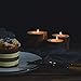 Hagao Tea Light Candle Holders, Personalized Wooden Votive Tealight Holder for Wedding Party Birthday Holiday Set of 3 (1