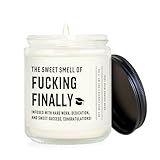 GoMelley Funny Graduation Gifts for Her Him, Congratulations Grad Candle Lavender Scented - 7 oz, 2026 Graduation Presents for College, High School, Master’s Degree, Phd Grads