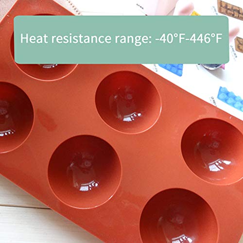 image for JANEMO 6 Holes Silicone Molds ,3 Inch Diameter Backing Mold Use for So