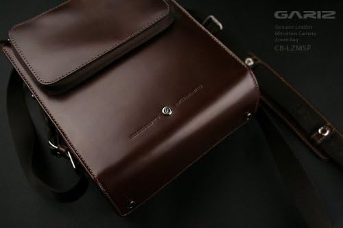Gariz Genuine Leather CB-LZMSP Compact Camera Zoom Case Bag for Sony NEX Camera and other Mirrorless Camera, Brown