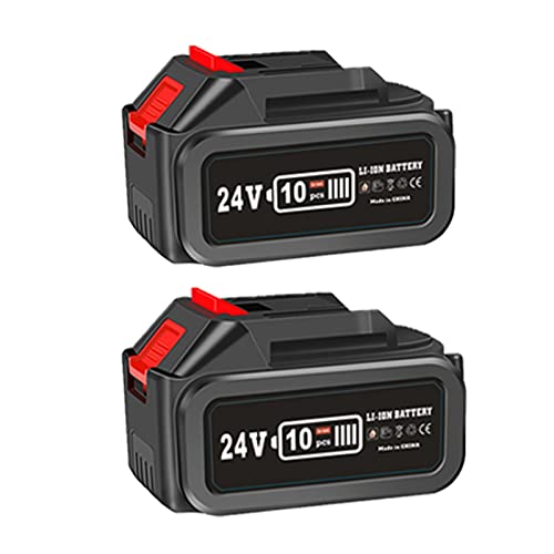 2 Piezas 24V 3,0Ah Batería de Repuesto, para Las Mini Sierras de Mano de 4"/ 6"/ 8", Mini Motosierra Eléctrica Inalámbrica Batería Recargable Motosierra Cover