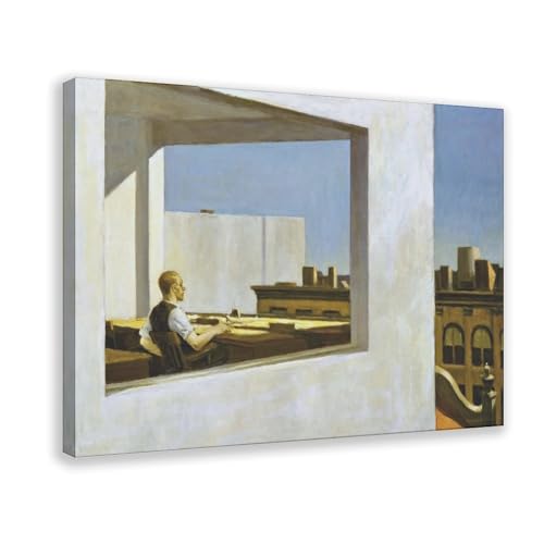 Edward Hopper tableau Bureau dans une petite ville toile tendue premium