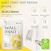 DWIL White Paint for Wall, Water-Based Ceiling Paint with Roller Kit - Interior/Exterior - No Sanding, Quick Drying, Low Odor - Perfect for Wall, Ceiling & More, 50-55sq.ft, 32 Oz, White