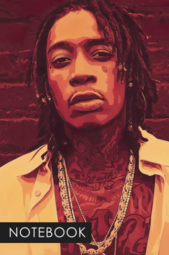 Photo de Notebook: Wiz Khalifa Rapper Singer Lined Journal 150 pages 6 x 9" Composition Notebook Birthday Tracker