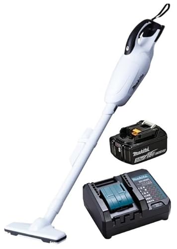 充電式クリーナ CL180FDZW(白)+バッテリBL1830B+充電器DC18WC付 カプセル式 18V対応 カナジンオリジナルセット品