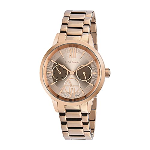 Image of Giordano Rose Gold Dial Analog Watch for Women