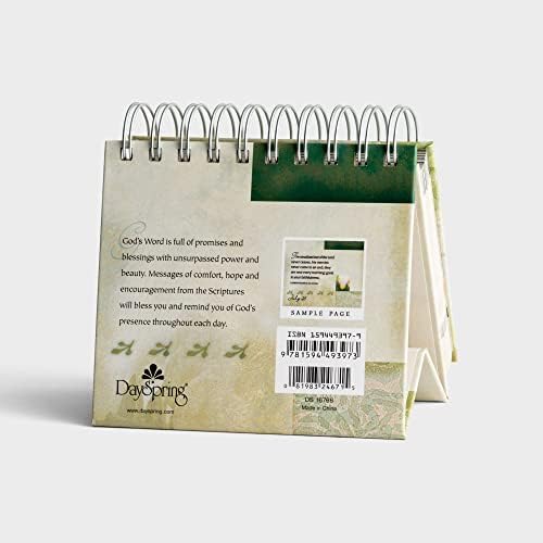 DaySpring Flip Calendar - Promises and Blessings - 16766, Green