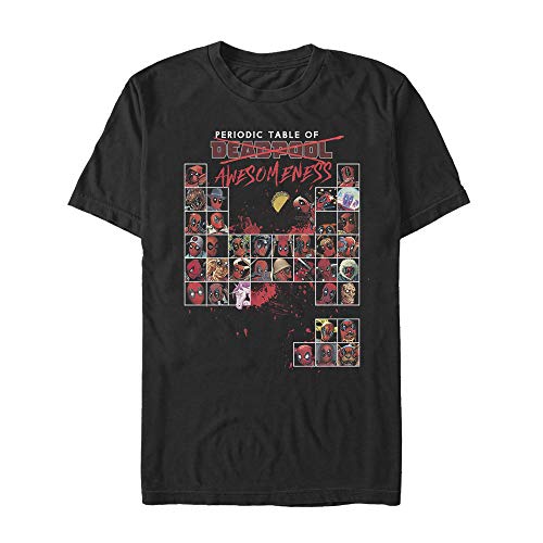 T-shirt Deadpool Periodic Table Marvel homme idéal pour le quotidien