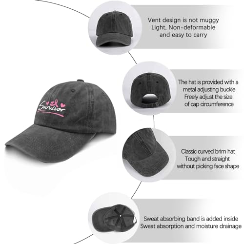 Gorro de golf pigmentado negro para mujeres miniatura 6