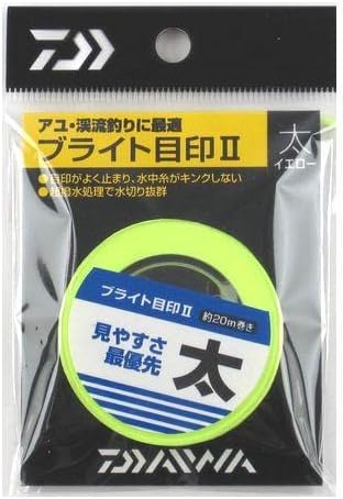Daiwa 07102863 Bright Sign 2, Yellow, Thick, Approx. 65.6 ft (20 m) Roll,
