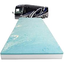 Foamma 8 x 30 x 96 Truck, Camper, RV Travel Visco Gel Memory Foam Bunk Mattress Replacement, Made in USA, Comfortable, Travel Trailer, CertiPUR-US Certified, Cover Not Included