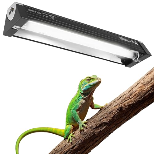 NEPTONION T5 Reptile UVB Light 12.5 Inches Fixture with UVB 5.0 Bulb High Output Hood for Terrariums, Basking Reptiles, Lizards, Chameleons, Iguanas, Bearded Dragons, 8W