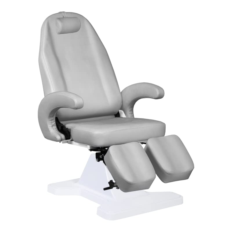 ACTIVESHOP Kosmetikstuhl Kosmetikliege Massageliege Behandlungsstuhl hydraulisch 112 Grau
