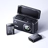 Cargador de batería llano 4 en 1 LP-E17 y 2 baterías con USB-C | con capacidad de 10400mAh para Canon EOS R50 R8 R10 R100 RP M5 M6 77D 8000D, lector de tarjetas USB 3.0 y estuche de almacenamiento 2