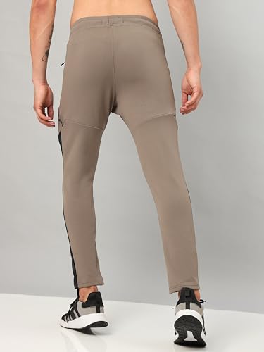 Image of TECHNOSPORT Men Mid Rise Slim Fit Active Running Track Pant - (MPOR95-123-P) Pack of 1