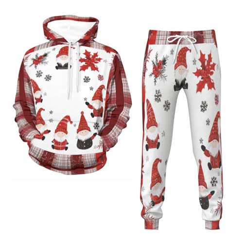 Sweat-shirt Père Noël 3D unisexe aux finitions soignées pour un look sport chic hivernal